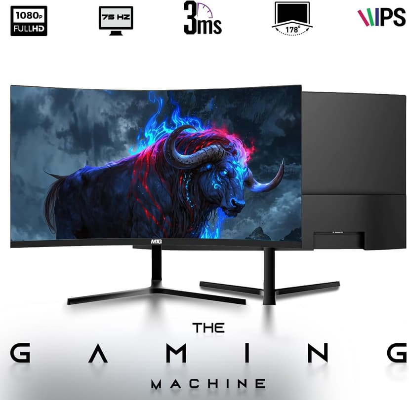Dell OptiPlex Desktop PC – Intel Core i7, 32GB ARGB RAM, 1TB SSD, 32 Inch Curved Monitor, GT 1030 Graphics, RGB Keyboard with AI Copilot Key, Mouse & RGB Headphones, Windows 11 Home (Renewed)