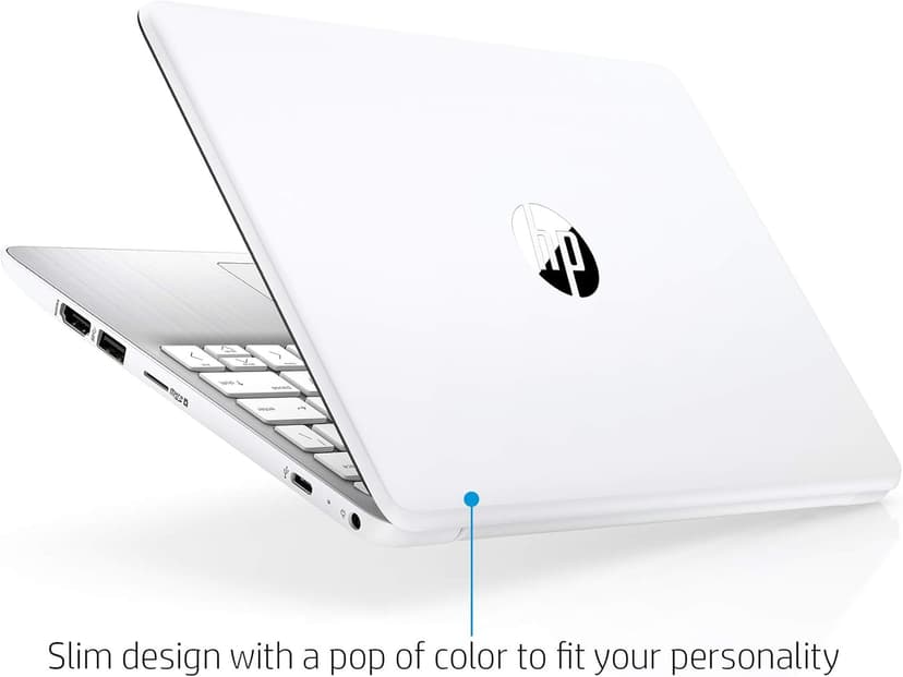 HP Stream 11-Inch Laptop, Intel X5-E8000 Processor, 4 GB RAM, 32 GB eMMC, Windows 10 Home in S Mode with Office 365 Personal and 1 TB Onedrive Storage for One Year (11-ak1020nr, Diamond White)
