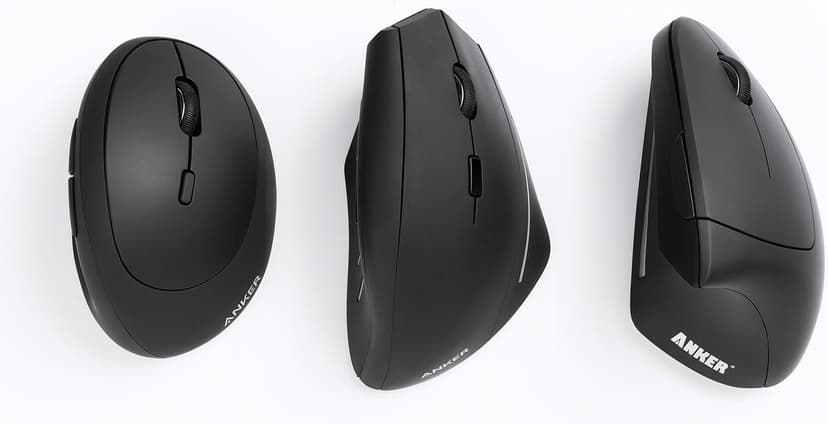 Anker Ergonomic Optical USB Wired Vertical Mouse 1000/1600 DPI, 5 Buttons CE100