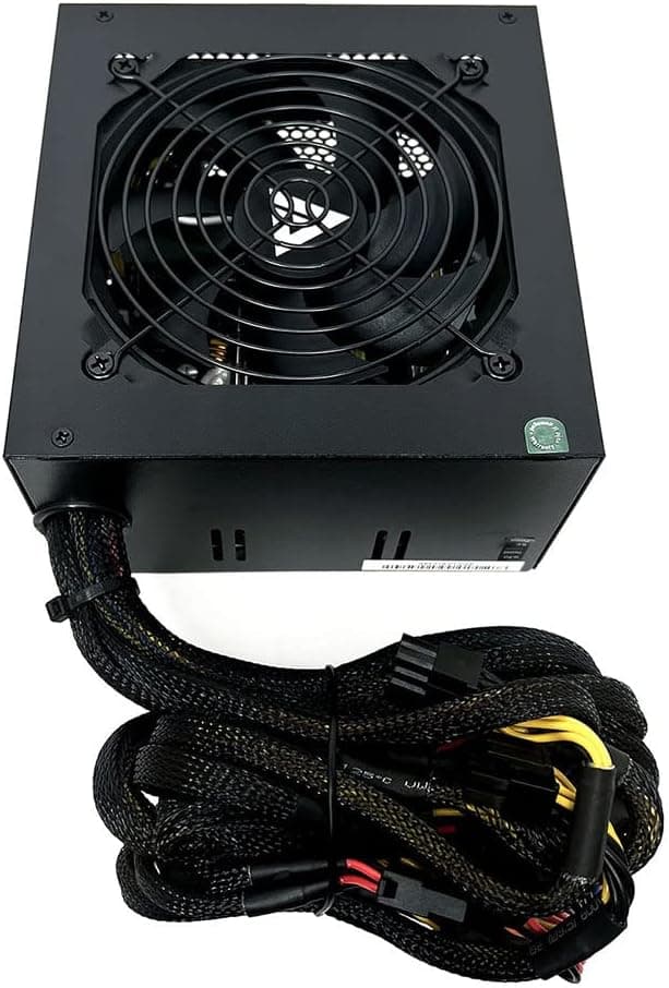 Apevia SPIRIT600W Spirit 600W ATX Power Supply with Auto-Thermally Controlled 120mm Fan, 115/230V Switch, All Protections