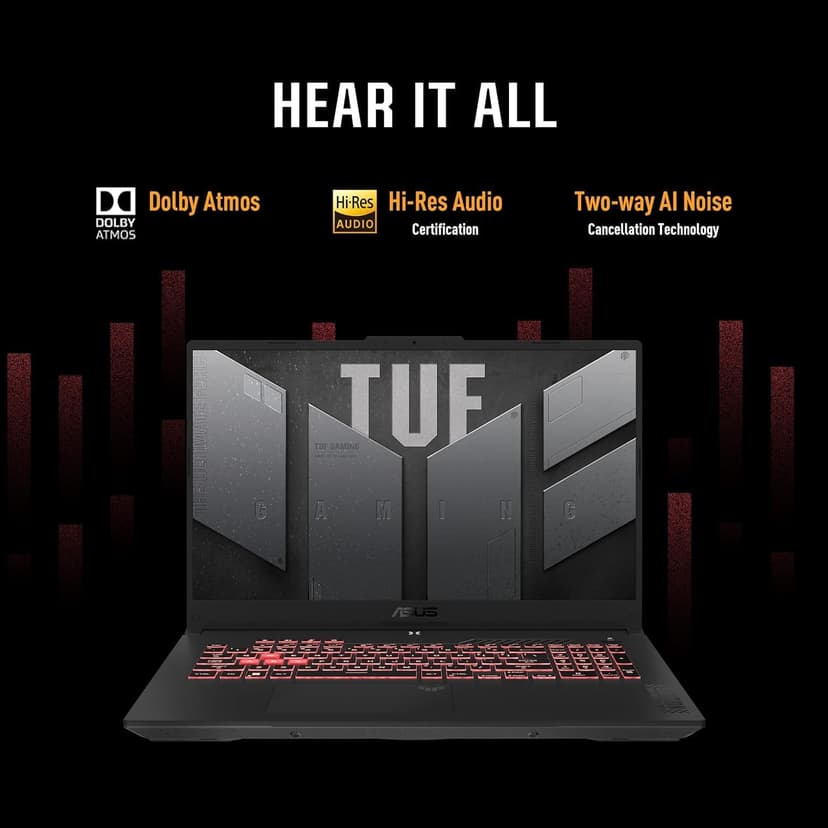 ASUS TUF F15 Gaming Laptop RTX 4070 - Intel Core i7-13620H - 15.6 FHD IPS Display - RGB BacklitRGB Backlit Keyboard - 64GB DDR5 RAM - 4TB PCIe SSD - Windows 11 - Thunderbolt4 - HDMI Cable