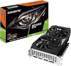 Gigabyte Gv-N1660OC-6GD GeForce GTX 1660 OC 6G Graphics Card, 2X Windforce Fans, 6GB 192-Bit GDDR5, Video Card