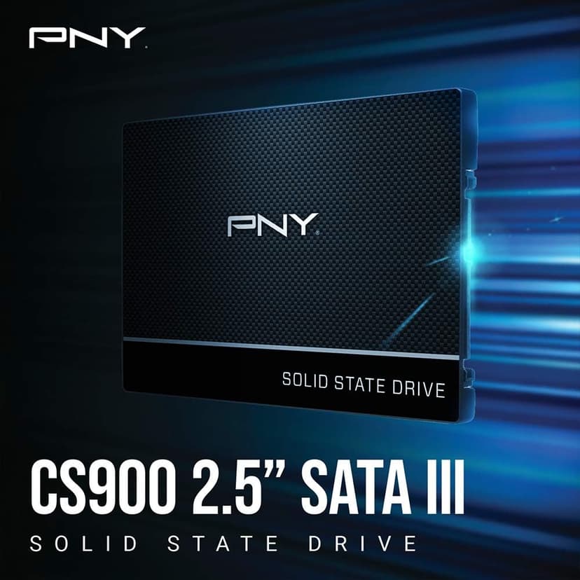 PNY CS900 500GB 3D NAND 2.5" SATA III Internal Solid State Drive (SSD) - (SSD7CS900-500-RB)