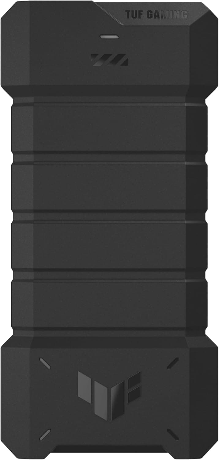 ASUS TUF Gaming A2- USB-C 3.2 Gen 2x2 Portable SSD Enclosure, Dual M.2 NVMe PCIe and SATA, MIL-STD-810H Drop Resistance, IP68 Water and dust Resistance, Aluminum Alloy Chassis and a Thermal pad