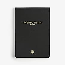 Intelligent Change 3-Month Productivity Planner Sheets and Tools for Time-Management and Mindfulness, Tear-Out To-Do List, A5 Undated Sheets, Black