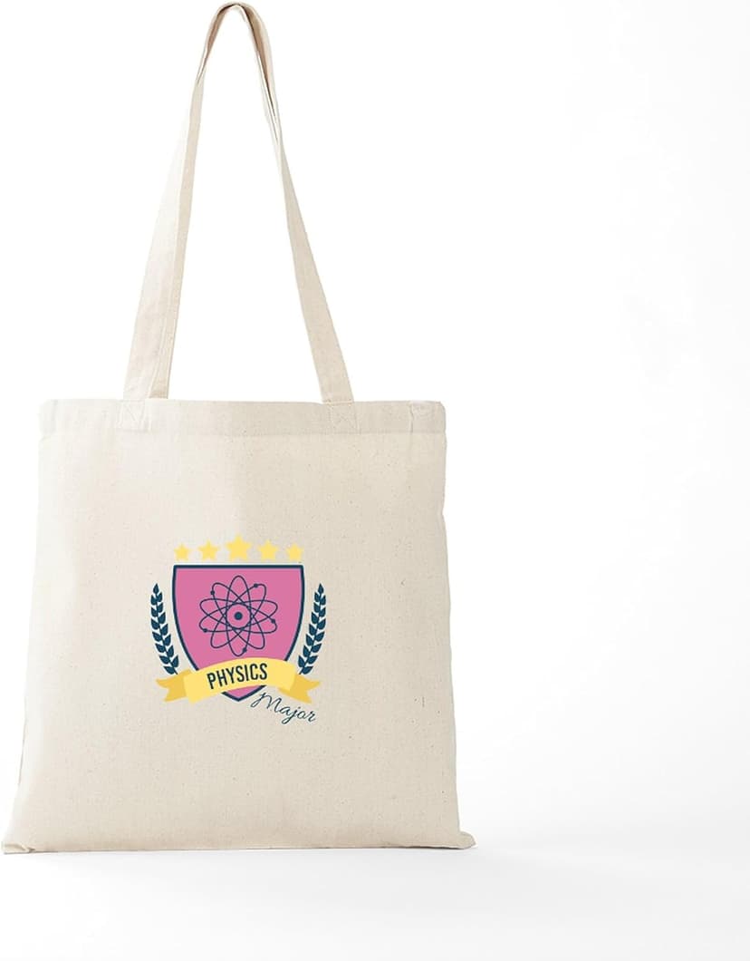 CafePress Physics Major Tote Bag Natural Canvas Tote Bag, Reusable Shopping Bag