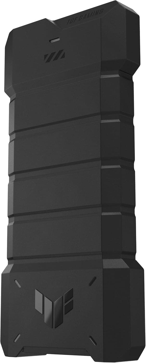 ASUS TUF Gaming A2- USB-C 3.2 Gen 2x2 Portable SSD Enclosure, Dual M.2 NVMe PCIe and SATA, MIL-STD-810H Drop Resistance, IP68 Water and dust Resistance, Aluminum Alloy Chassis and a Thermal pad