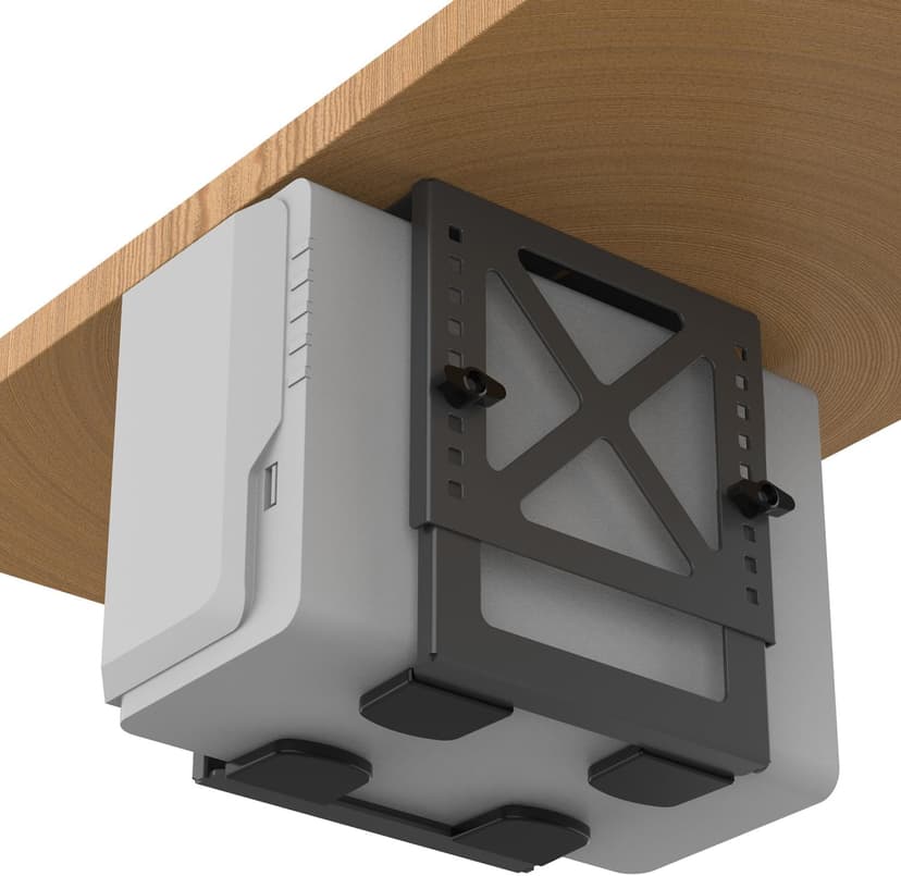 Monzlteck Adjustable Under Desk PC or NAS Mount Bracket Holder，Compatible with Desktop NAS(Network Attached Storage),CPU,UPS,Small Form Factor Desktop Tower.Xbox Series x,OptiPlex7000/7010