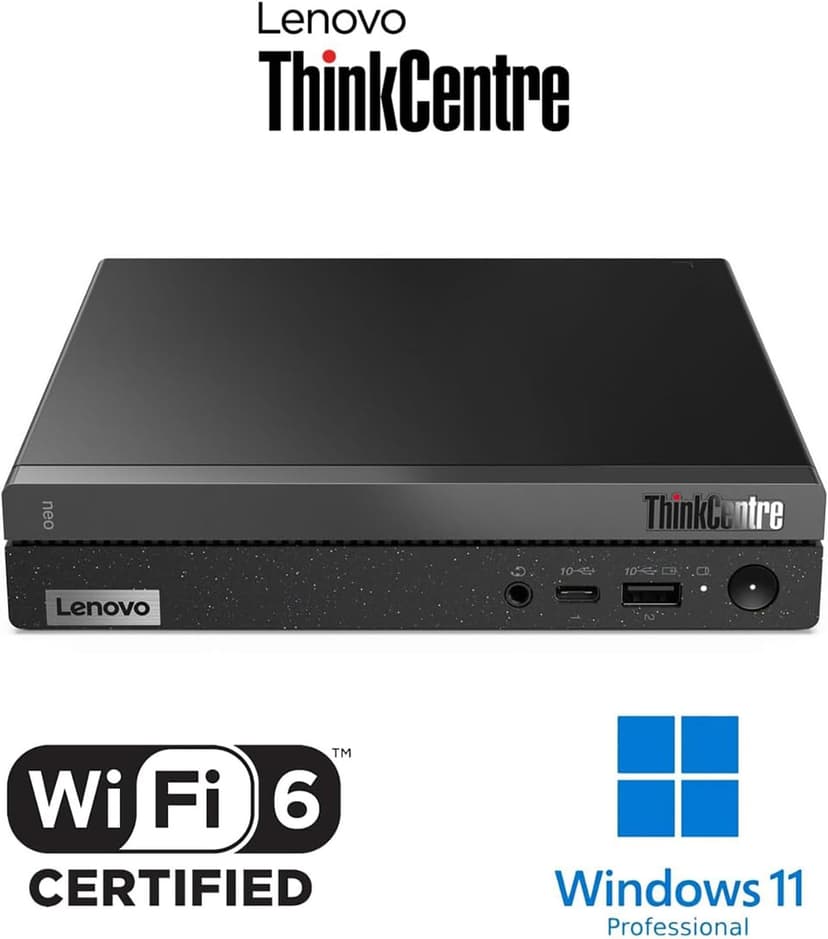 Lenovo ThinKCentre neo 50q Gen 4 Tiny 1L Business Mini Desktop Computer, 13th Gen Intel 8-Core i5-13420H (Beat i7-1355U), 16GB DDR4 RAM, 512GB PCIe SSD, 2 DisplayPorts, WiFi 6, Win 11 Pro, Vent-Hear