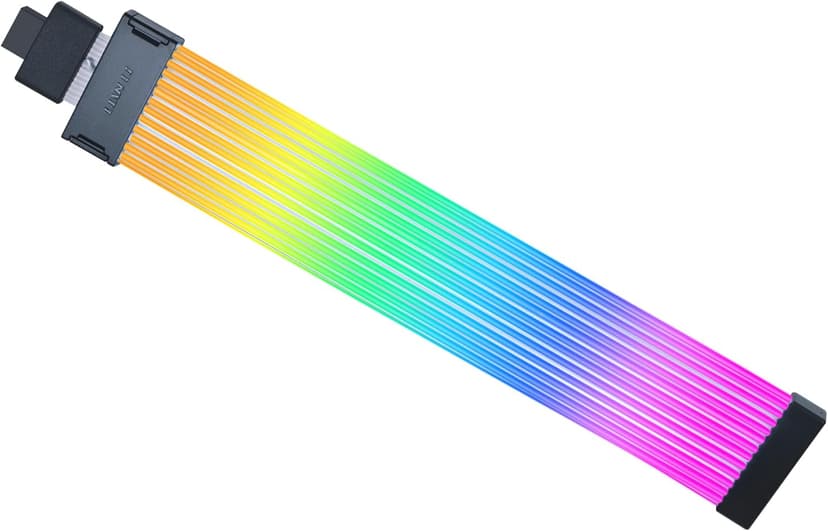 Lian Li Strimer Wireless 16 Pin - Addressable RGB Power Extension Cable with Wireless Control - 12 LED Strip - Wireless Controller NOT Included; a Controller is Required for use (PW16-121W)