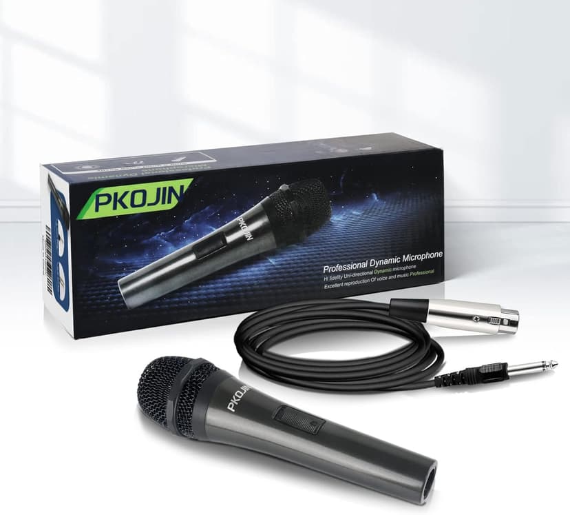 Dynamic Karaoke Microphone for Singing, Vocal Wired Microphone for Karaoke, Handheld Mic with 10 Ft Cable, Mics for Speaker with ON/Off Switch