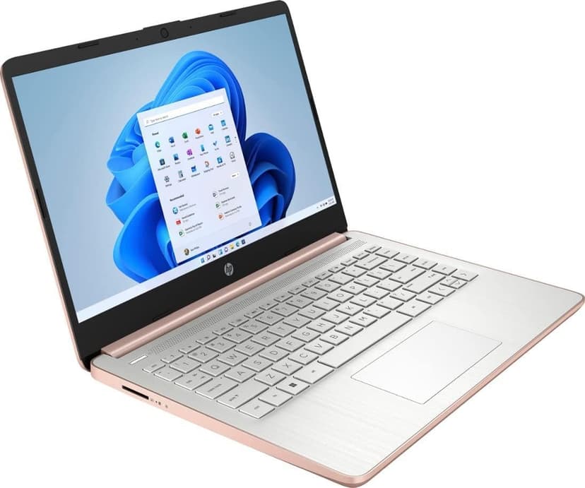HP 14 Premium HD Portable Laptop Computer Students Business, Quad-Core Intel Celeron Processor, 16GB RAM, 256GB Storage(128GB eMMC+ 128GB Ghost Manta SD Card), 1 Year Office 365, HDMI, Win 11