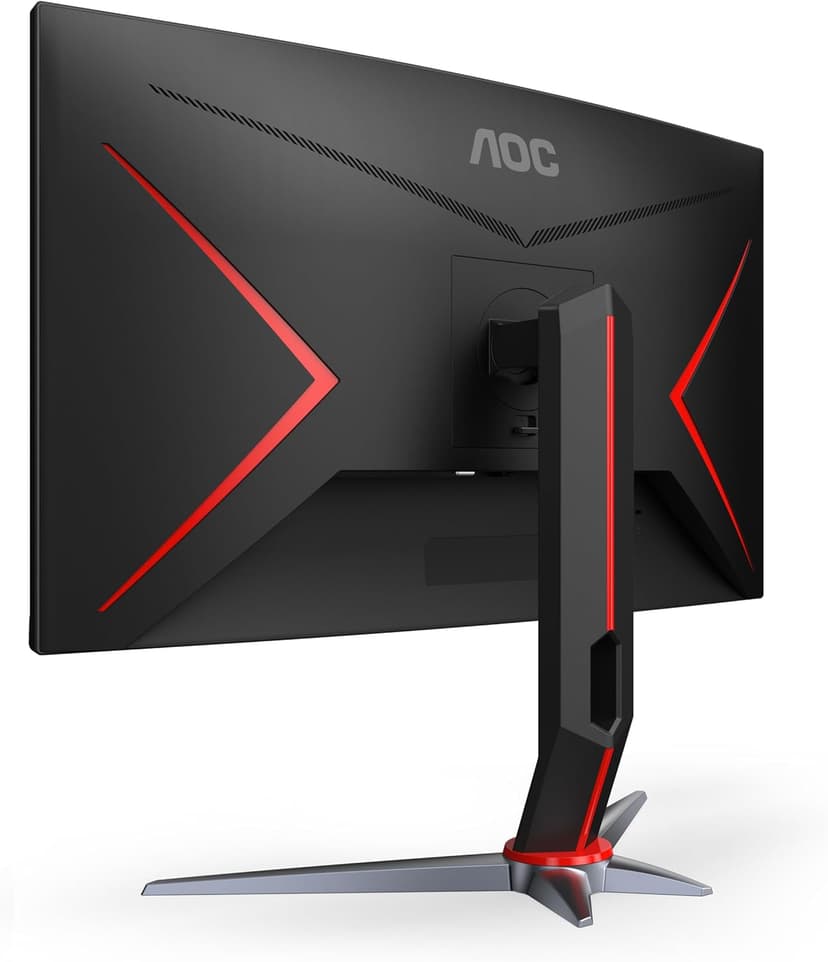 AOC C27G2Z 27" Curved Frameless Ultra-Fast Gaming Monitor, FHD 1080p, 0.5ms 240Hz, FreeSync, 2x HDMI 2.0, 1x Display Port, Height Adjustable, Xbox PS5 Switch Ready, 3-Year Zero-Bright-Dot