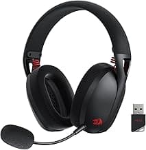 Redragon H848 BT Wireless Gaming Headset - Lightweight - 7.1 Surround Sound - 40MM Drivers - Detachable Microphone - Multi Platforms for PC, PS5/4/3, Switch, Mobile