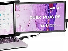 2025 Mobile Pixels Duex Plus DS 13.3" Portable Monitor, USB Type-C/HDMI Plug and Play Laptop Screen Extender, FHD 1080P Laptop Monitor, Compatible with Windows/Mac