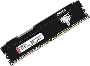 DDR4 3600MHz 16GB Desktop RAM PC4-28800 UDIMM Non-ECC Unbuffered 1.35V 288-Pin CL18 PC Computer Memory Upgrade Module Memory Support XMP 2.0 Auto Overclocking
