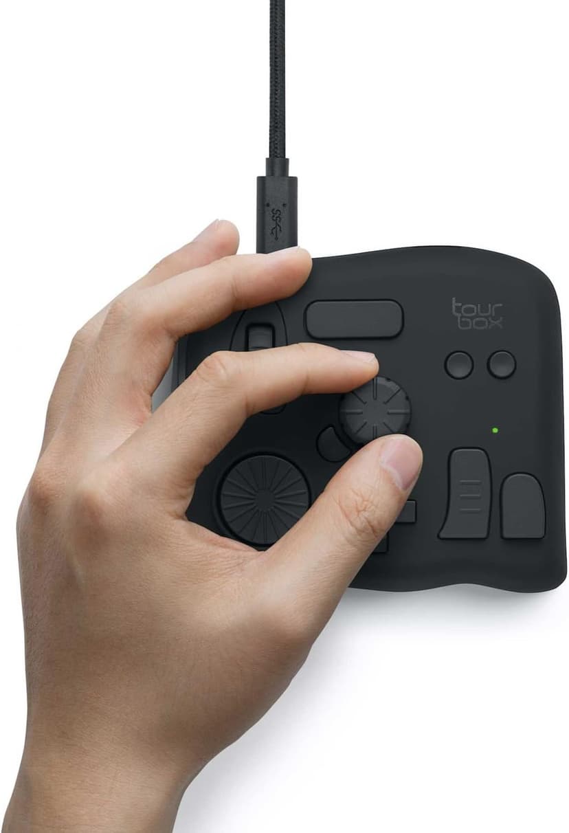 TourBox NEO - Custom Controller for Photo Video Editing, Color Grading, Illustration, MacOS/Windows, Photoshop Lightroom Davinci Resolve After Effects Premiere Final Cut Pro Programmable Keyboard