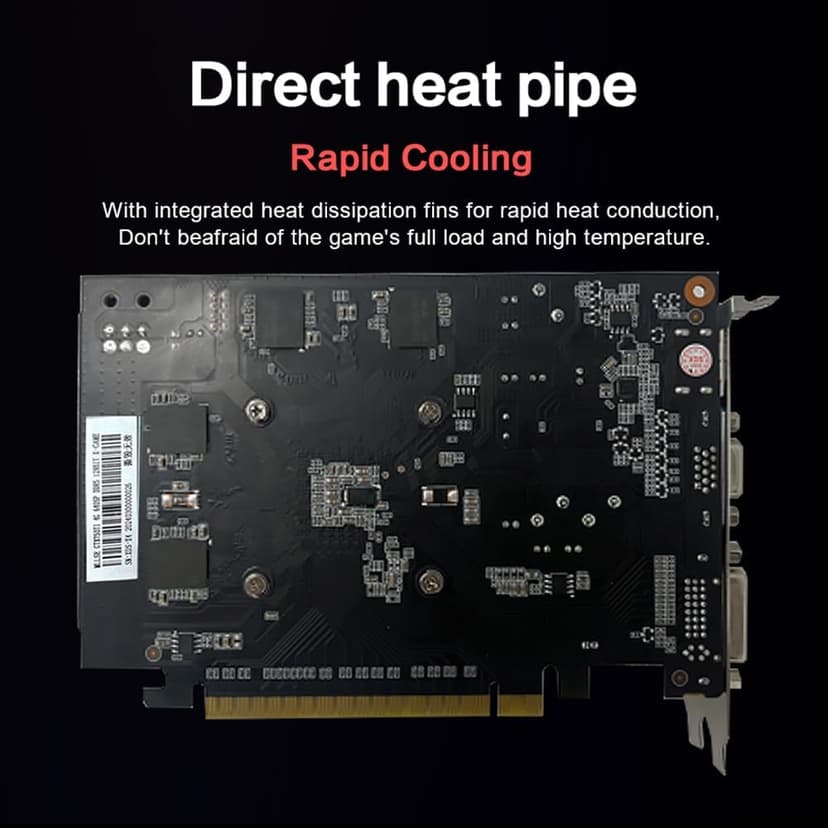 GeForce GTX 750 Ti Graphics Card, 4GB GDDR5, 128-Bit, PCIe 3.0 x16, DirectX 12, 640 CUDA Cores, Low Power Single Fan GPU for Gaming & Work