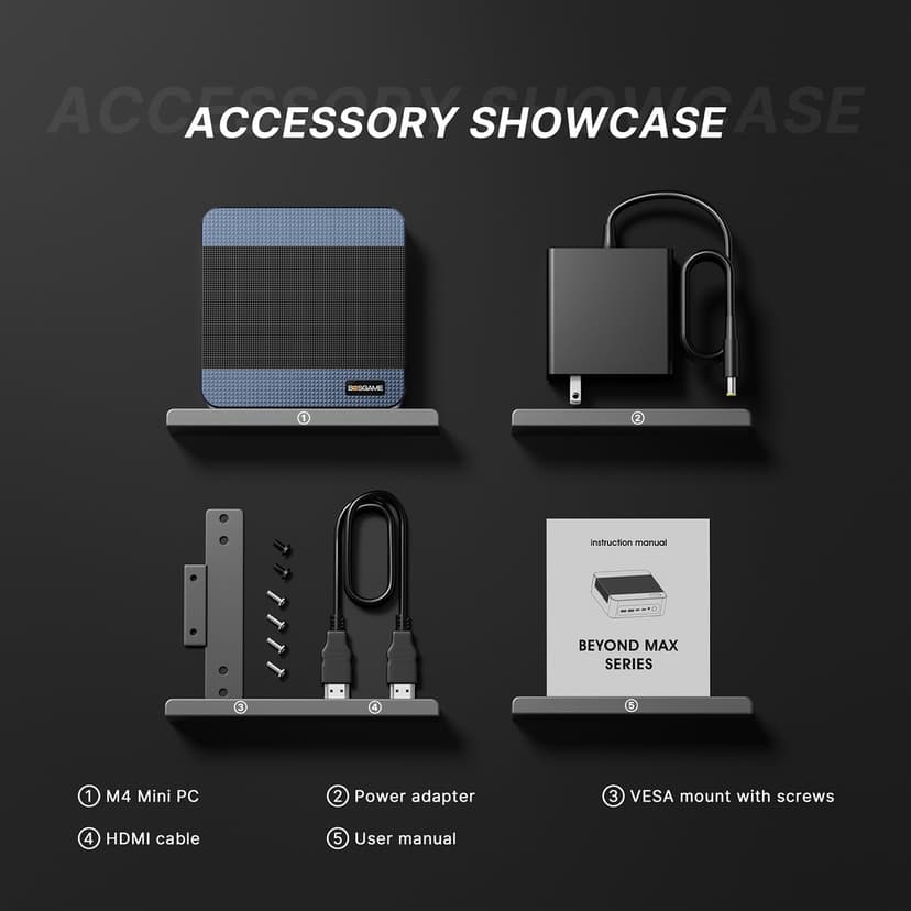 M4 Mini PC Ryzen 7 7840HS, Radeon 780M GPU, 11 Pro Gaming Desktop Computers, 32GB DDR5 RAM, 1TB PCIe 4.0 NVMe 2280 SSD, Wi-Fi6, BT 5.2, Oculink Mini Computers