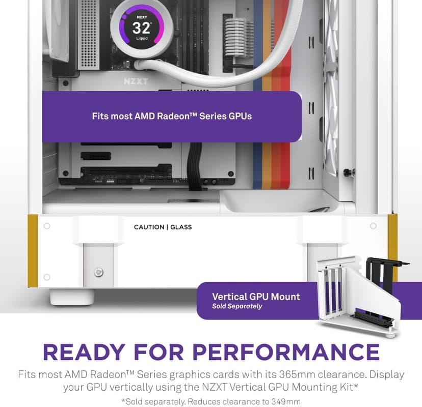NZXT H5 Flow Starfield | Compact ATX Mid-Tower PC Gaming Case | High Airflow Perforated Front Panel | Tempered Glass Side Panel | Cable Management | 2 x 120mm Fans Included | 280mm Radiator Support