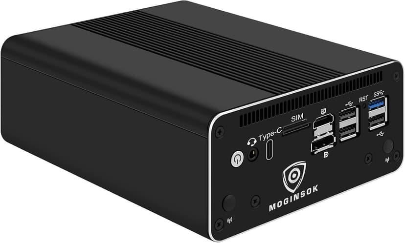 Micro Firewall Appliance 10GbE Mini PC with SFP+, Intel Alder Lake N100 (4C/4T) 4xIntel I226-V 2.5GbE 2*Intel 82599ES 10GbE Firewall LTE Router Support AES-NI 8GB DDR5 128GB NVMe SSD