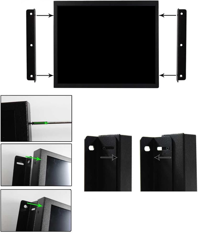 VSDISPLAY 17 Inch 1280x1024 LCD Monitor 1000Nits High Brightness with/DVI/VGA Interfaces for Outdoor Industrail Display
