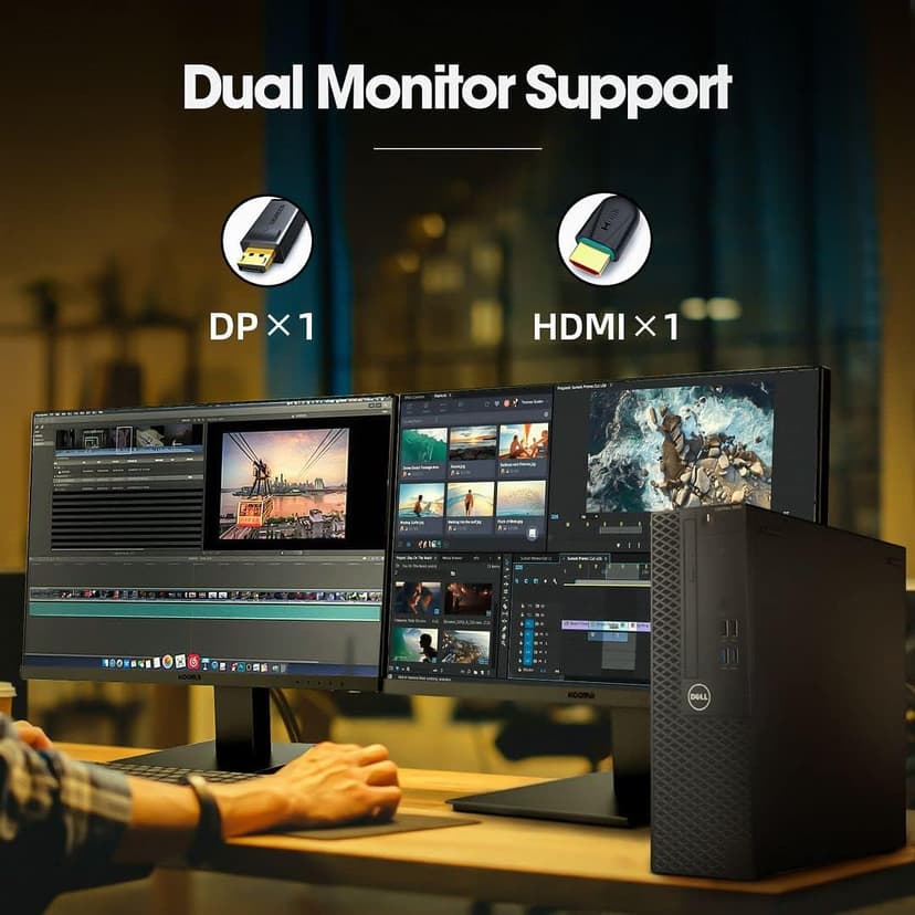 Dell OptiPlex 3050 Desktop Computers PC, 32GB Ram DDR4 New 512GB M.2 NVMe SSD, Intel AX200 Built-in WiFi 6,Bluetooth 5.2, i5-6500 3.2GHz, HDMI,Win 11 Pro (Renewed)