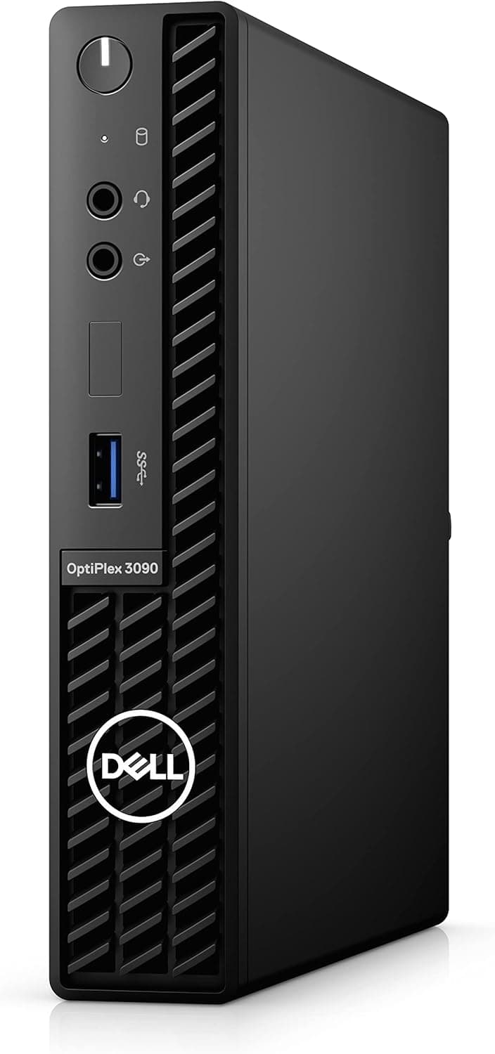 DELL 2022 Optiplex 3090 Micro Form Factor Business Desktop, Intel Core i5-10500T, 16GB RAM, 512GB PCIe SSD, DisplayPort, RJ-45, Wi-Fi 6, Bluetooth, Wired Mouse&Keyboard, Windows 11 Pro, Black