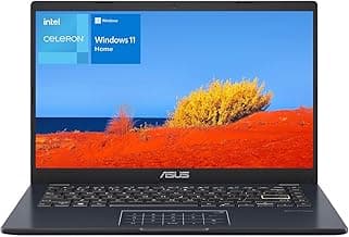 ASUS 14" Laptop, 14" FHD Display, Intel Celeron N4500, 4GB Memory, 64GB eMMC, Touchpad, Webcam, HDMI, Wi-Fi, Windows 11 Home, Quiet Blue
