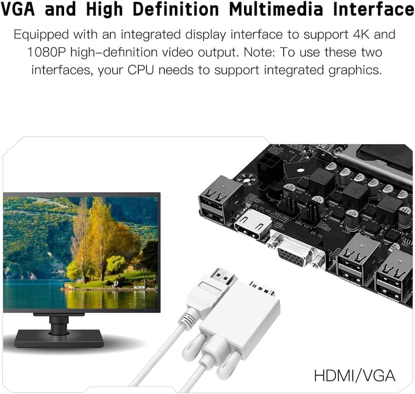 MACHINIST H61 LGA 1155 (Intel 2th/3th Gen) Gaming Motherboard, Flex-ATX Computer Motherboards Support PCIe 2.0, 100M LAN, DDR3, SATA M.2 for Intel i3,i5,i7/Xeon E3 V2/Pentium
