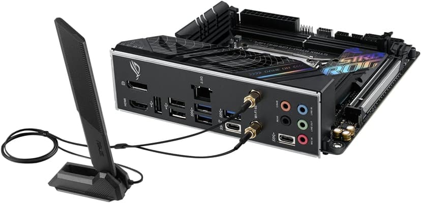 ASUS ROG Strix B760-I Gaming WiFi 6E Intel® B760(13th and 12th Gen)LGA 1700 mini-ITX motherboard,8 + 1 power stages,DDR5 up to 7600 MT/s, PCIe 5.0,2xM.2 slots,USB 3.2 Gen 2x2 Type-C,Aura Sync RGB