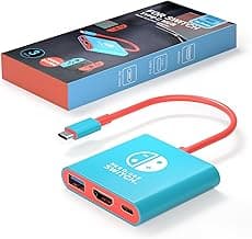 Switch Dock for Nintendo Switch Docking Station Portable Switch TV Adapter Support 4K/60HZ Switch TV Dock Mode Compatible Steam Deck Nintendo Switch OLED Switch Travel Dock with HDMI2.0 USB3.0 Port