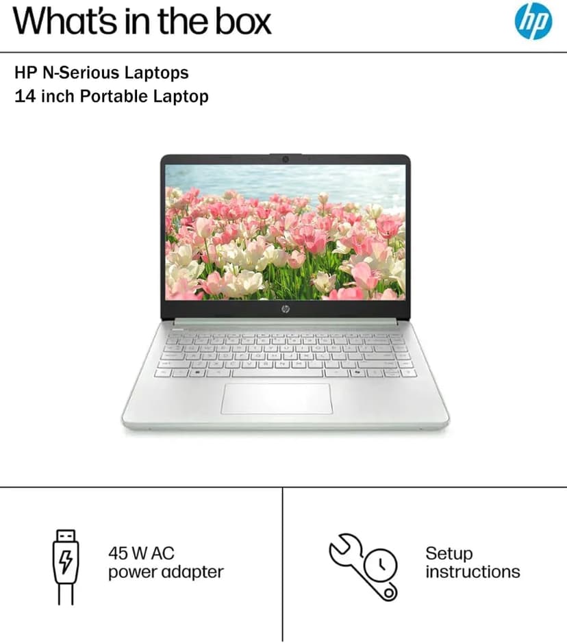 HP Business Student Laptop Computer - Windows 11 Pro & Microsoft Office Lifetime | 14 inch HD | AI-Powered, 12 Hr Batter N-Serious Laptop| 16GB RAM, 128GB UFS, 256GB Extend Micro SD | Green