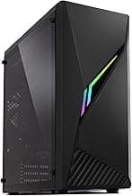 Zalman Raven ATX Mid Tower PC Case - RGB Lighting Strip, Full Tinted Tempered Glass Side Panel, 1 x Pre-Installed 120mm Fan, USB 3.0, Desktop Gaming Computer Case