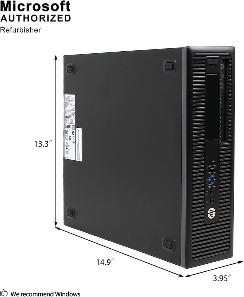 HP Business Desktop ProDesk 600 G2 Desktop Computer - Intel Core i5 (6th Gen) i5-6500 3.20 GHz - 8 GB DDR4 SDRAM - 256 GB SSD (Renewed)