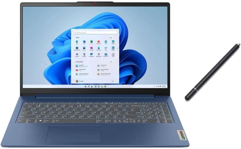 Lenovo IdeaPad Slim 15.6 inch FHD Touch Laptop | AMD Ryzen 7-7730U(Beat i7-1355U) | AMD Radeon Graphics| Fingerprint | Backlit | 16GB RAM | 512GB SSD | Windows 11 Home | Bundle with Stylus Pen