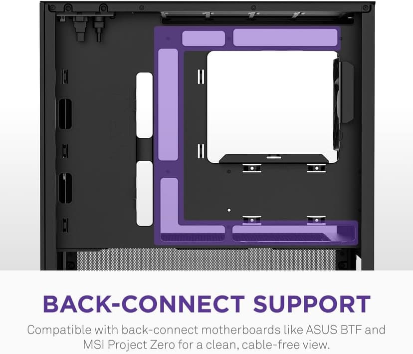 NZXT H3 Flow – Micro-ATX PC Case – Optimized Airflow – Includes 1 x 120mm Rear Fan – Supports Full-Sized GPUs – Fits 280mm Front, 240mm Top Radiator – Back-Connect Motherboard – Black