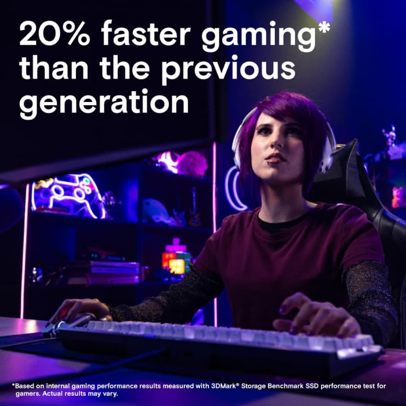 Crucial T700 2TB Gen5 NVMe M.2 SSD with Heatsink - Up to 12,400 MB/s - DirectStorage Enabled - CT2000T700SSD5 - Gaming, Photography, Video Editing & Design - Internal Solid State Drive