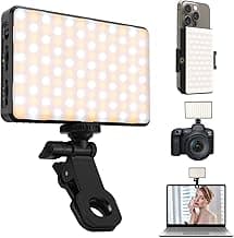 Selfie Light for iPhone with 120 LEDs, 3000mAh Rechargeable Portable Selfie Light, Led Phone Light fo Ideal for Video Conferencing, Makeup, and TikTok. Compatible with Phone, Laptop, and Camera
