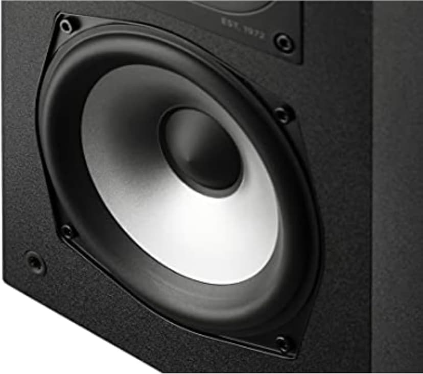 Polk Monitor XT15 Pair of Bookshelf or Surround Speakers - Hi-Res Audio Certified, Dolby Atmos & DTS:X Compatible, 1" Terylene Tweeter & 5.25" Dynamically Balanced Woofer (Pair, Midnight Black)