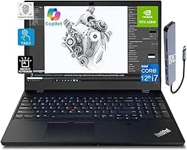 Lenovo ThinkPad P15v Gen 3 15.6" FHD Touchscreen Mobile Workstation (NVIDIA RTX A2000, Intel 14-Core i7-12800H, 64GB DDR5 RAM, 2TB SSD) Laptop for Engineer, Designer, IST Hub, Win 11 Pro, AI Copilot