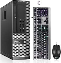 Dell OptiPlex 7020 Desktop Computer, 16GB Ram 256GB SSD, Intel Quad Core i7 4790 up to 4.0GHz, AC8260 Built-in WiFi 5, Dual Monitor Supported, DVD-RW HDMI Windows 10 Pro (Renewed)