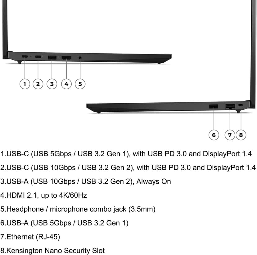 Lenovo ThinkPad E16 G2 16" FHD+ Business Laptop Computer, AMD Octa-Core Ryzen 7 7735HS (Beat i7-1355U), 64GB DDR5 RAM, 2TB PCIe SSD, WiFi6E, Backlit KB, Fingerprint Reader, Windows 11 Pro, Vent-Hear