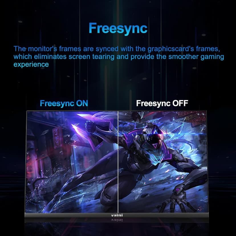 Gaming Monitor 27 inch 180Hz 1ms PC Gaming Computer Monitor -FHD 1080P, FreeSync, 1 x HDMI 2.1, 1 x Display Port 1.4, 1 x USB, IPS, Blacklevel Adjust, VESA Compatible,Black