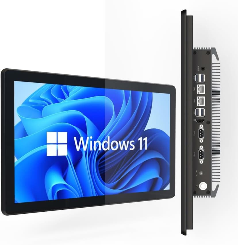 YanKe 19.0" Industrial Computer Touch Screen 10 Point Touch Industrial Computer, Resolution 1024 * 768 250nit, RJ45*2 USB*4 com*2 HD*1 WiFi+BT(J6412/8+256)