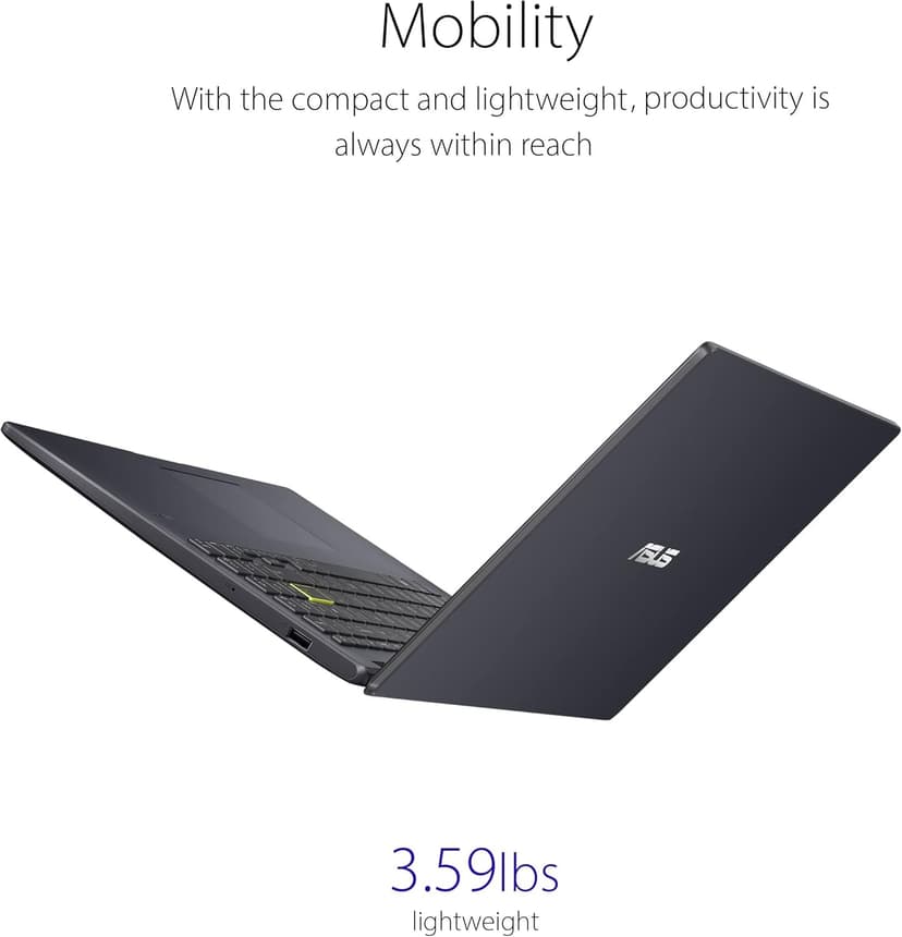 ASUS Vivobook Go 15 L510 Thin & Light Laptop Computer, 15.6” FHD Display, Intel Celeron N4020 Processor, 4GB RAM, 64GB Storage, Windows 11 Home in S Mode, 1 Year Microsoft 365, Star Black, L510MA-AS02