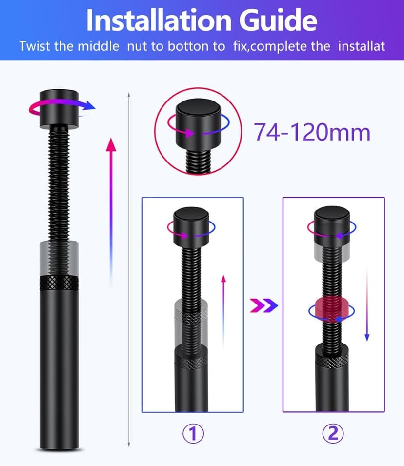 GPU Support Bracket, Gpu Anti Sag Bracket, Graphics Card GPU Brace Support, Video Card Sag Holder Bracket, GPU Stand with Magnet & Non-Slip Sheet, L(74-120mm)