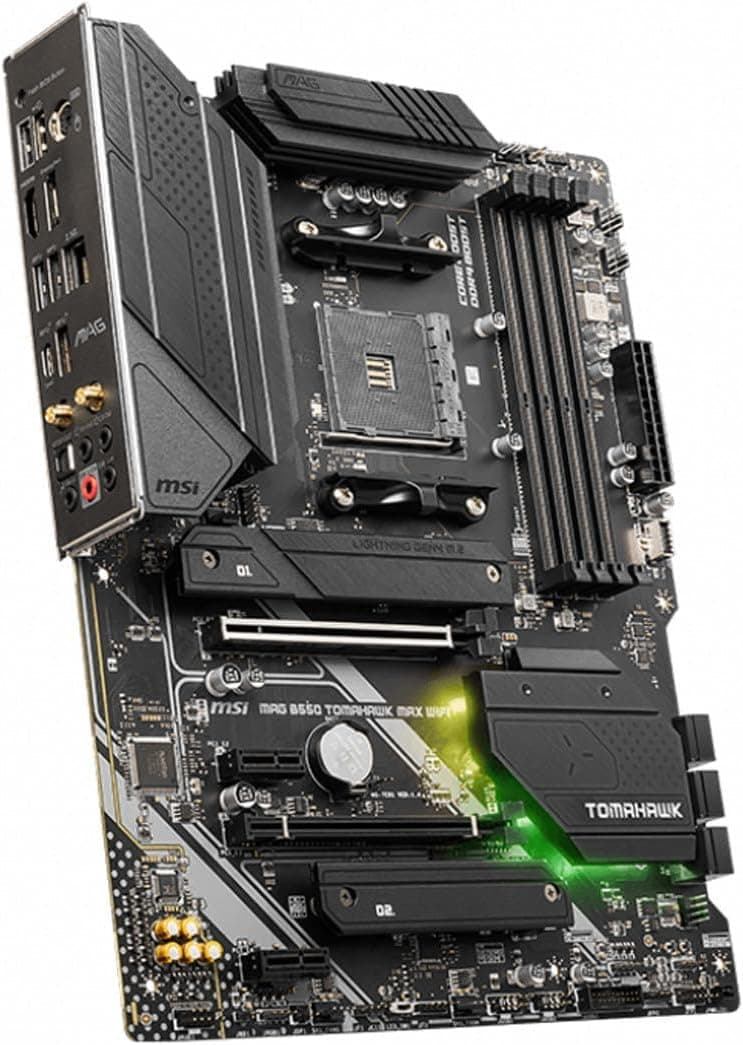 MSI MAG B550 Tomahawk MAX WiFi Gaming Motherboard (AMD Ryzen 5000 Series, AM4, DDR4, PCIe 4.0, SATA 6Gb/s, M.2, USB 3.2 Gen 2, HDMI/DP, Wi-Fi 6E, Bluetooth 5.2, 2.5Gbps LAN, ATX)