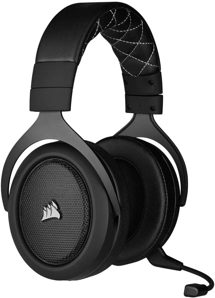 Corsair HS70 Pro Wireless Gaming Headset - 7.1 Surround Sound Headphones for PC, MacOS, PS5, PS4 - Discord Certified - 50mm Drivers – Carbon,Black