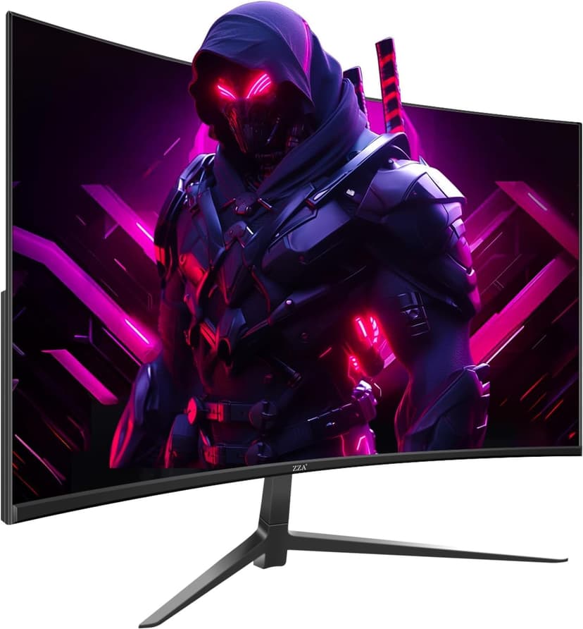 ZZA 27" Curved Gaming Monitor, Support 240Hz，Up to 280Hz, FHD 1920x1080, Three Narrow bezels,Computer Monitor FreeSync Premium - Ultimate Gaming Experience